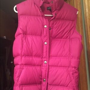 Lands End down vest